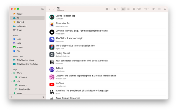Anybox 書籤管理 App,不再受限於瀏覽器本身的同步功能
